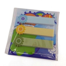 Diecut sticky memo pad with cover - MTR